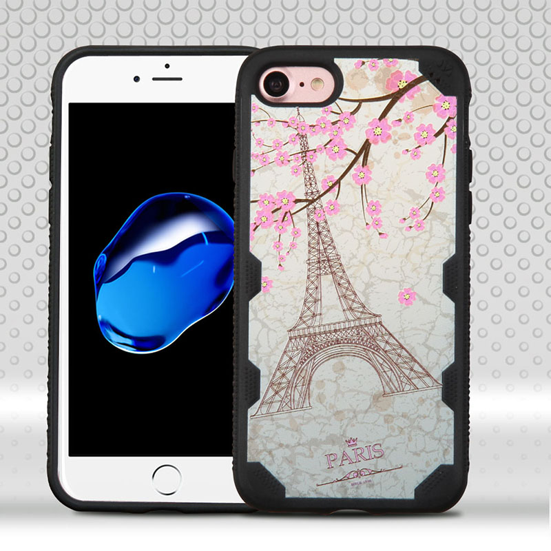 mybat-iphone7-IPHONE7HPCTUFFCHLIM523WP-Paris-Eiffel-Tower-Black-FreeStyle-Challenger-Hybrid-Protector-Cover